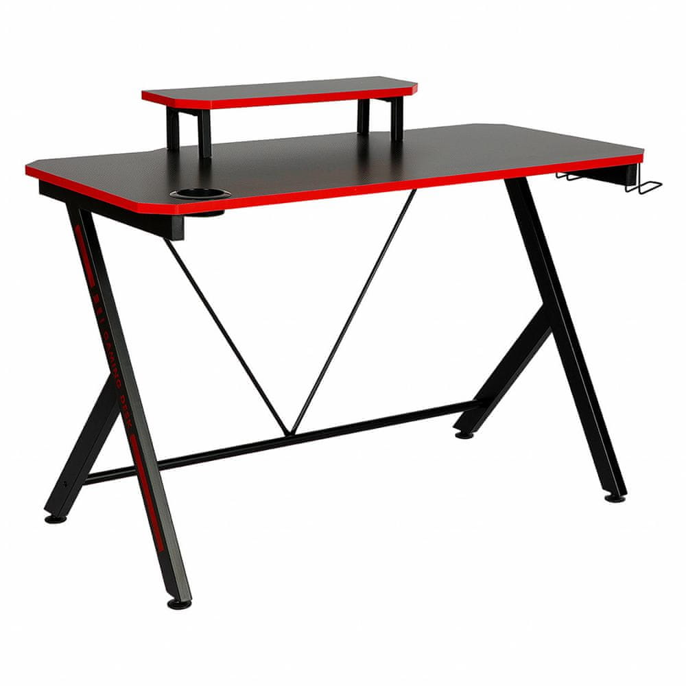 eoshop Herný stôl LAS VEGAS čierna / červená